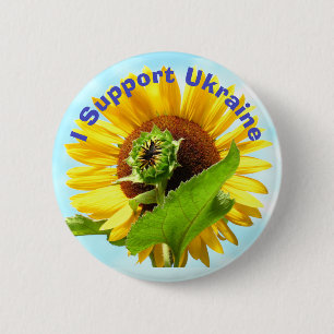 Badge Rond 5 Cm Un joli bouton montrant le soutien à l'Ukraine
