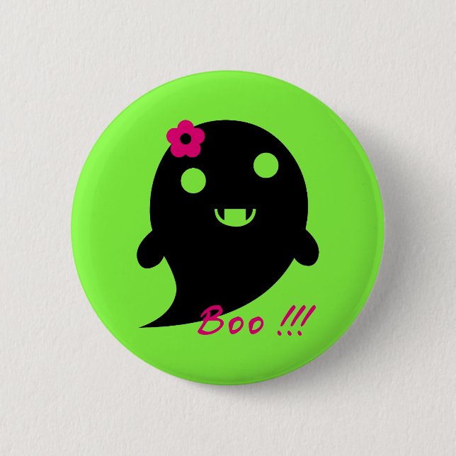 Badge Rond 5 Cm Un joli fantôme d'Halloween (Devant)