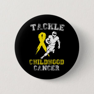 Badge Rond 5 Cm Un joueur de football s'attaque à la sensibilisati