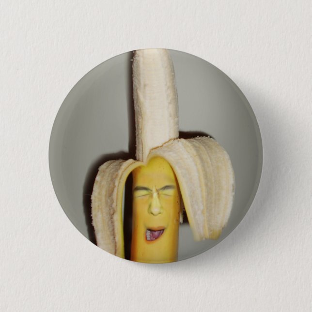 Badge Rond 5 Cm Un Mal De Tête De Banane (Devant)