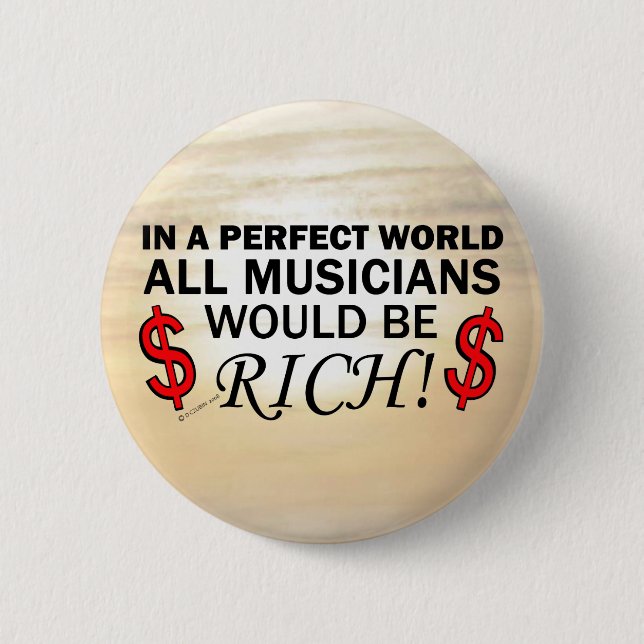 Badge Rond 5 Cm Un monde parfait (Devant)