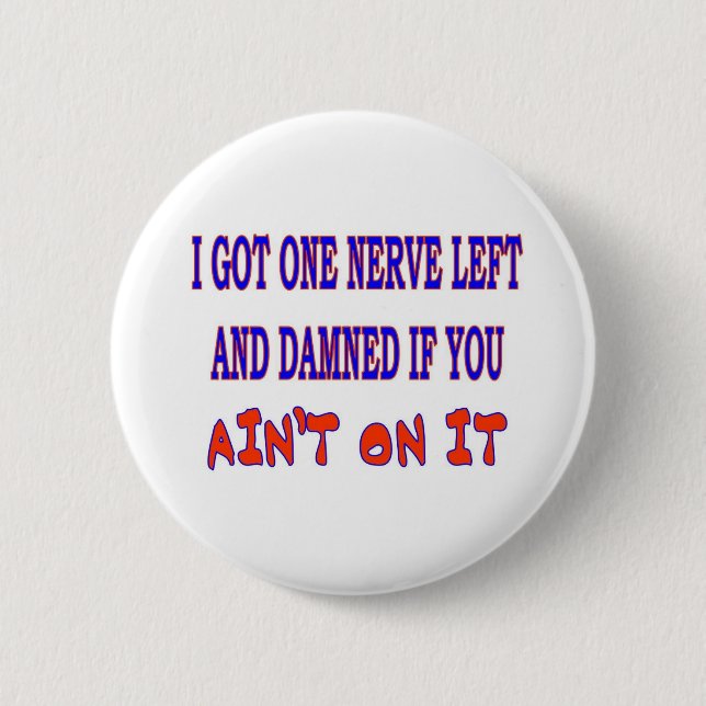BADGE ROND 5 CM UN NERF À GAUCHE (Devant)