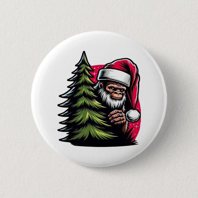 Badge Rond 5 Cm Un Noël à la pointe de la mer (Devant)