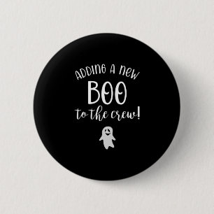 Badge Rond 5 Cm Un nouveau boo pour l'équipage Halloween Grossesse