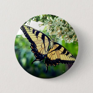 Badge Rond 5 Cm Un papillon