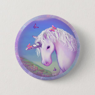 Badge Rond 5 Cm Un paradis mauve