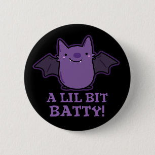 Badge Rond 5 Cm Un Petit Bébé Drôle Petit Bébé Bat Pun Dark BG