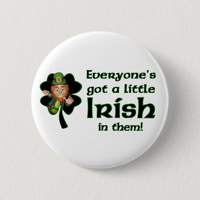 Badge Rond 5 Cm Un petit bouton irlandais (Devant)