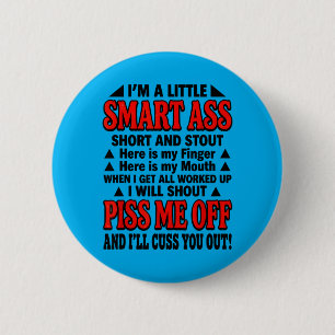 Badge Rond 5 Cm Un Petit Intelligent Court Et Trapu Voici Un Doigt