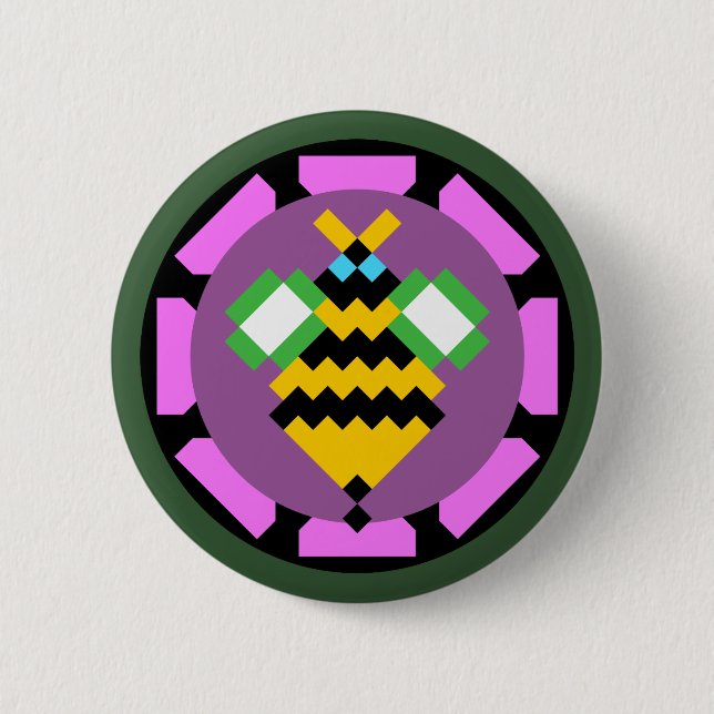 Badge Rond 5 Cm Un peu de bourdonnement (Devant)