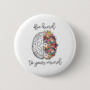 Badge Rond 5 Cm Un peu pour votre esprit Amusants Femmes Mentologi