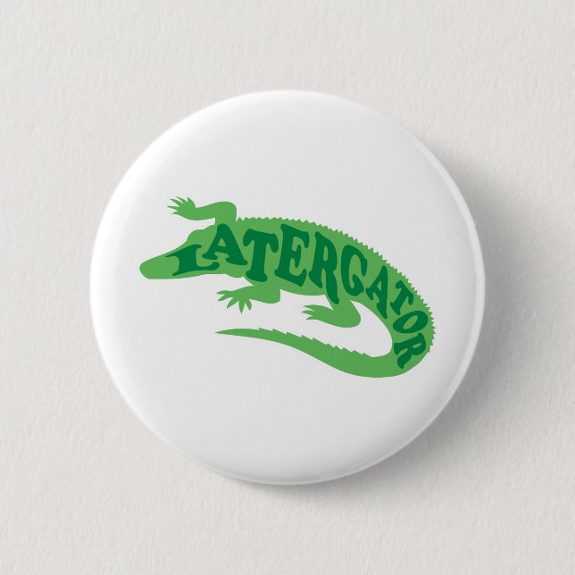 Badge Rond 5 Cm Un plus défunt alligator (Devant)