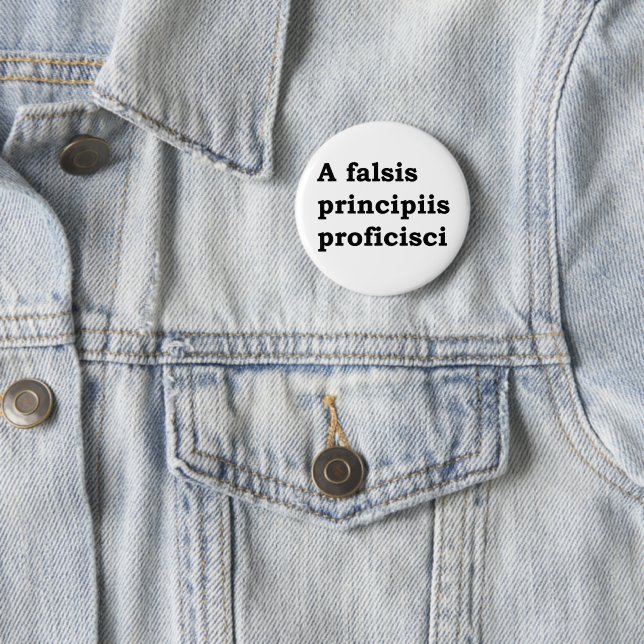 Badge Rond 5 Cm Un problème de principe erroné (En situation)