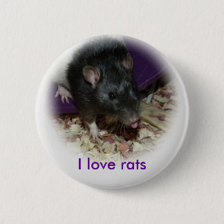 Badge Rond 5 Cm Un rat mignon qui sort son épingle de langue