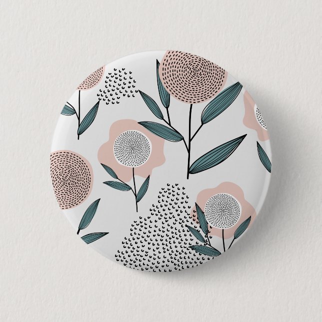 Badge Rond 5 Cm Un rose (Devant)