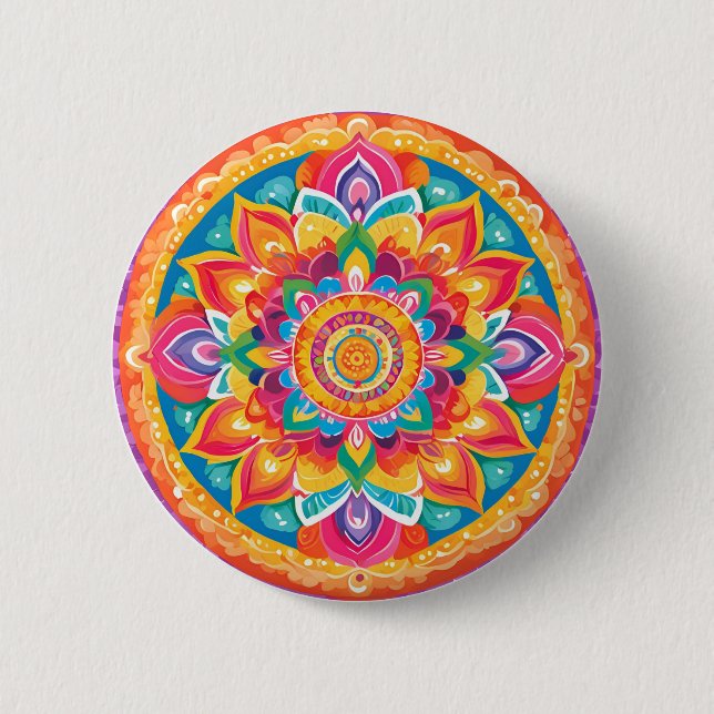 Badge Rond 5 Cm Un simple mandala (Devant)