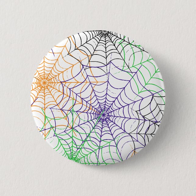 Badge Rond 5 Cm Un simple Motif Web d'Halloween Spider (Devant)