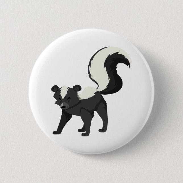 Badge Rond 5 Cm Un skunk (Devant)