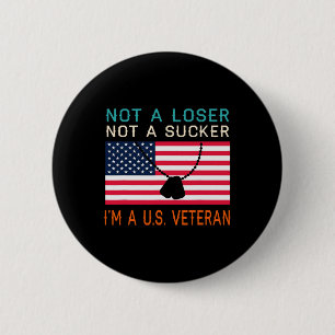Badge Rond 5 Cm Un Sucker Perdant Je Suis Un Vétérinaire Américain