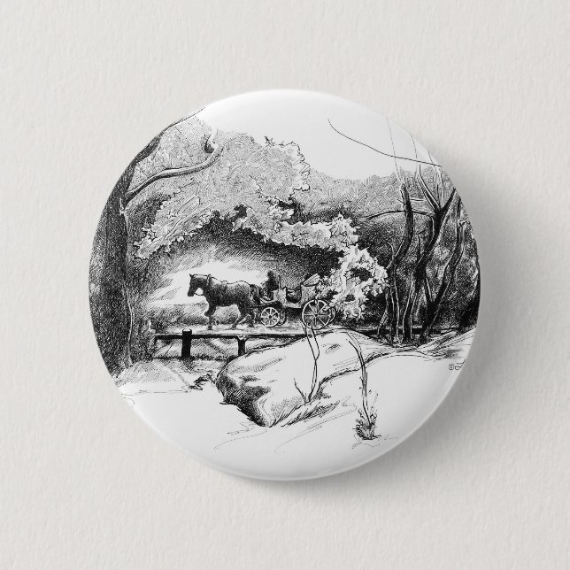 Badge Rond 5 Cm Un tour à travers Central Park Button (Devant)