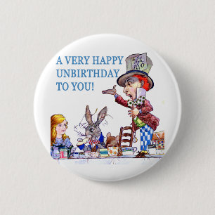 Badge Rond 5 Cm Un Unbirthday très heureux à vous !