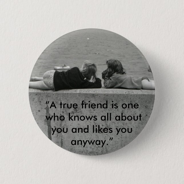 Badge Rond 5 Cm Un vrai ami (Devant)