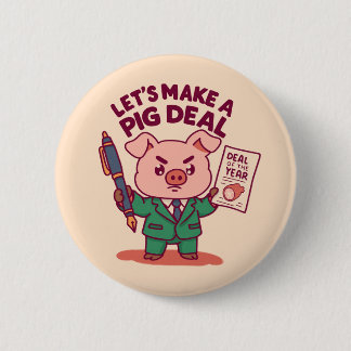 Badge Rond 5 Cm Une affaire de cochon