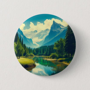Badge Rond 5 Cm Une beauté tranquille