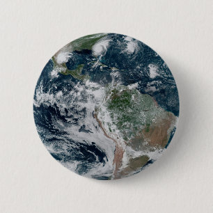 Badge Rond 5 Cm Une Chaîne Perdue De Cyclones Tropicaux