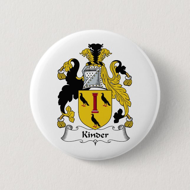 Badge Rond 5 Cm Une crête plus aimable de famille (Devant)
