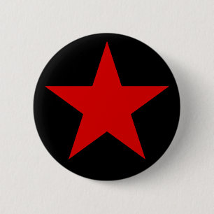 Badge Rond 5 Cm Une Étoile Rouge De L'Anarchie