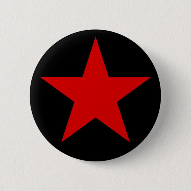 Badge Rond 5 Cm Une Étoile Rouge De L'Anarchie (Devant)