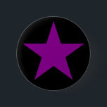Badge Rond 5 Cm Une Étoile Violette De L'Anarchie-Féminisme<br><div class="desc">Symbole emblématique de l'anarchie-féminisme.</div>