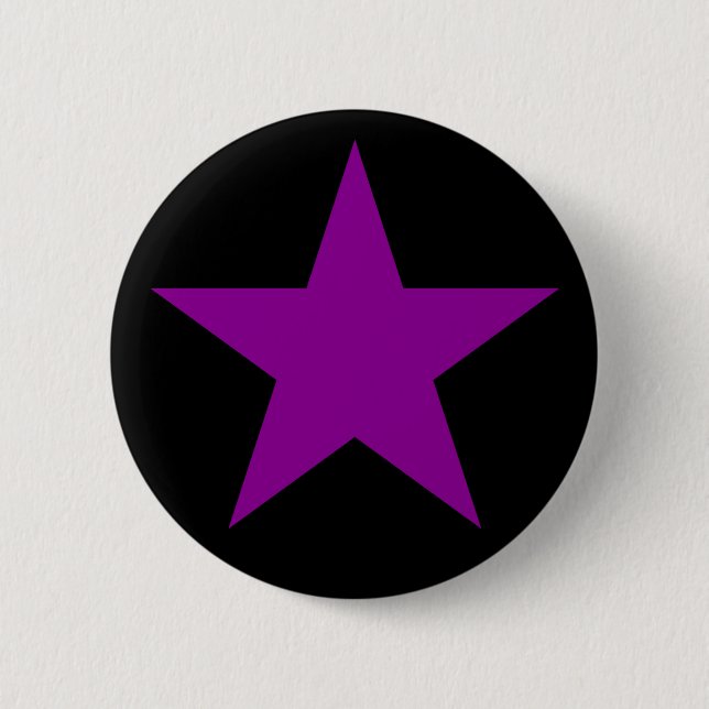 Badge Rond 5 Cm Une Étoile Violette De L'Anarchie-Féminisme (Devant)