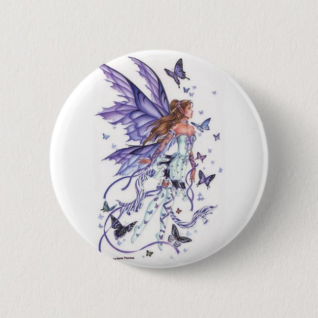 Badge Rond 5 Cm Une fée (Devant)