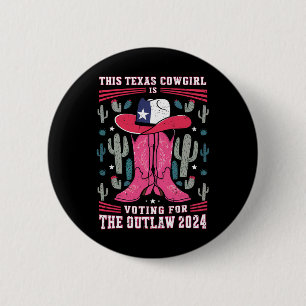 Badge Rond 5 Cm Une Femme Qui Vote Pour Une Loi Drôle Pro Trump 20