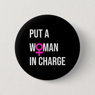 Badge Rond 5 Cm Une Femme Responsable De Potus Femme Présidente