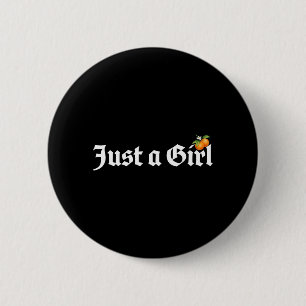 Badge Rond 5 Cm Une fille gothique graphique de fruit orange Old E
