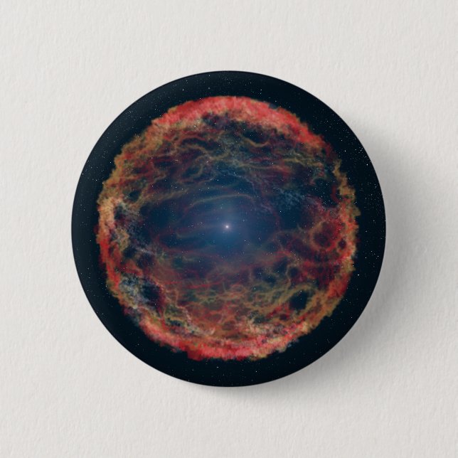 Badge Rond 5 Cm Une Impression Artiste De Supernova 1993j. (Devant)