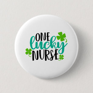 Badge Rond 5 Cm Une infirmière chanceuse