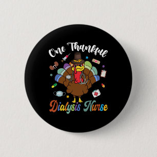 Badge Rond 5 Cm Une infirmière de dialyse remerciante Turquie heur