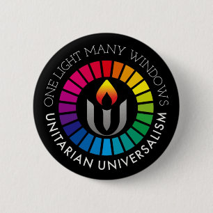 Badge Rond 5 Cm Une lumière de nombreuses fenêtres Universalisme U