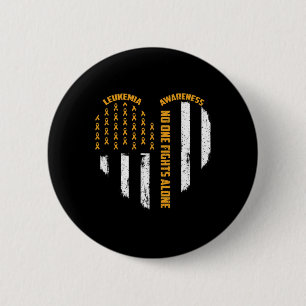 Badge Rond 5 Cm Une lutte contre le drapeau américain Coeur de la