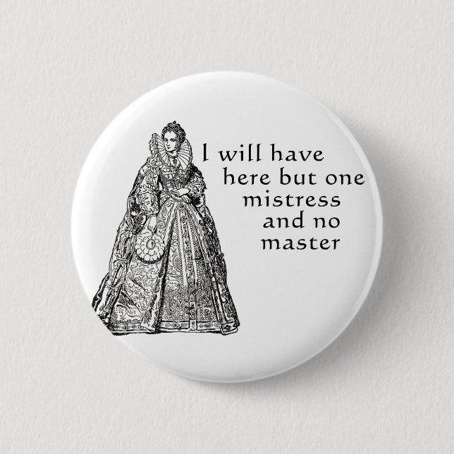 Badge Rond 5 Cm Une maîtresse ici (Devant)