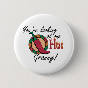 Badge Rond 5 Cm Une mamie chaude