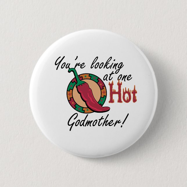Badge Rond 5 Cm Une marraine chaude (Devant)