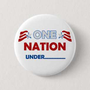 Badge Rond 5 Cm Une nation soulignent