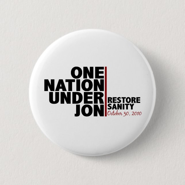 Badge Rond 5 Cm une nation sous le jon (Stewart) (Devant)