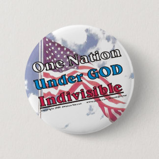 Badge Rond 5 Cm Une nation sous un DIEU indivisible
