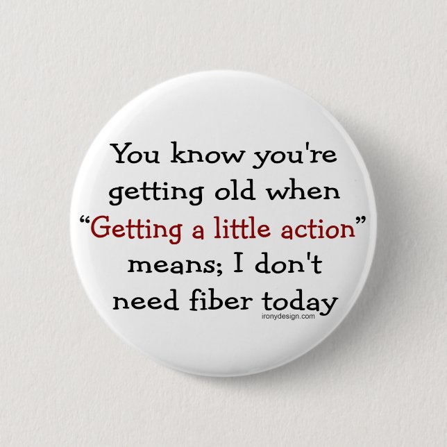 Badge Rond 5 Cm Une Petite Action Pour Les Aînés (Devant)